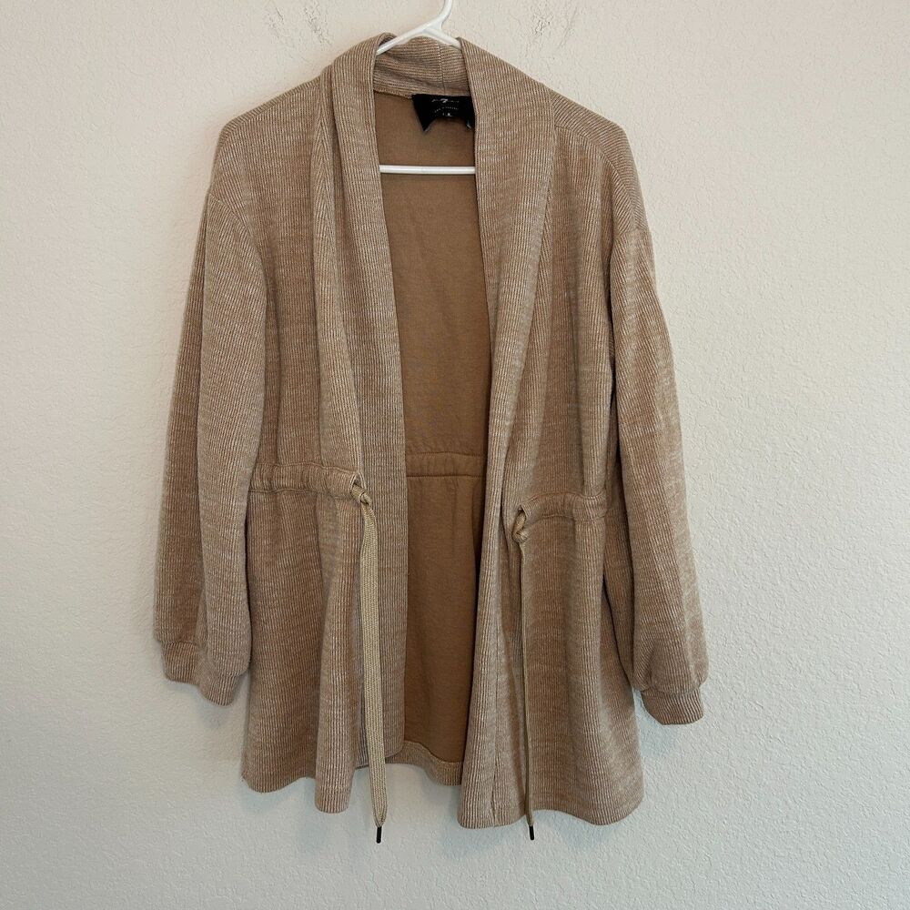 7 For All Mankind Cardigan Tan Sz S